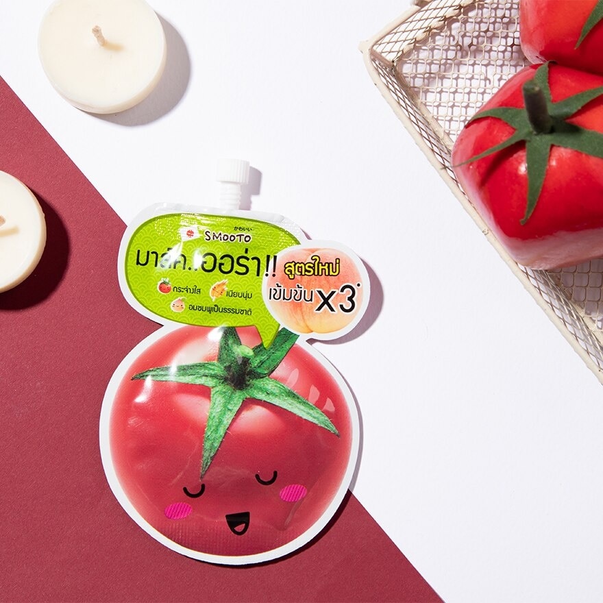 Smooto Tomato Gluta Aura Plus Sleeping Mask 10g.