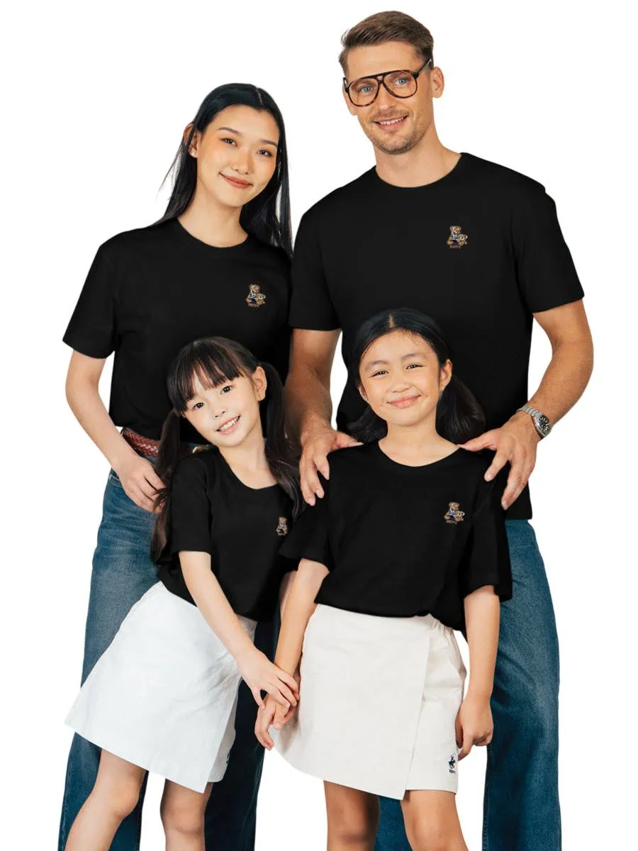 BEVERLY HILLS POLO CLUB Black T-Shirt Family SET Model BNSG104 Size - 6