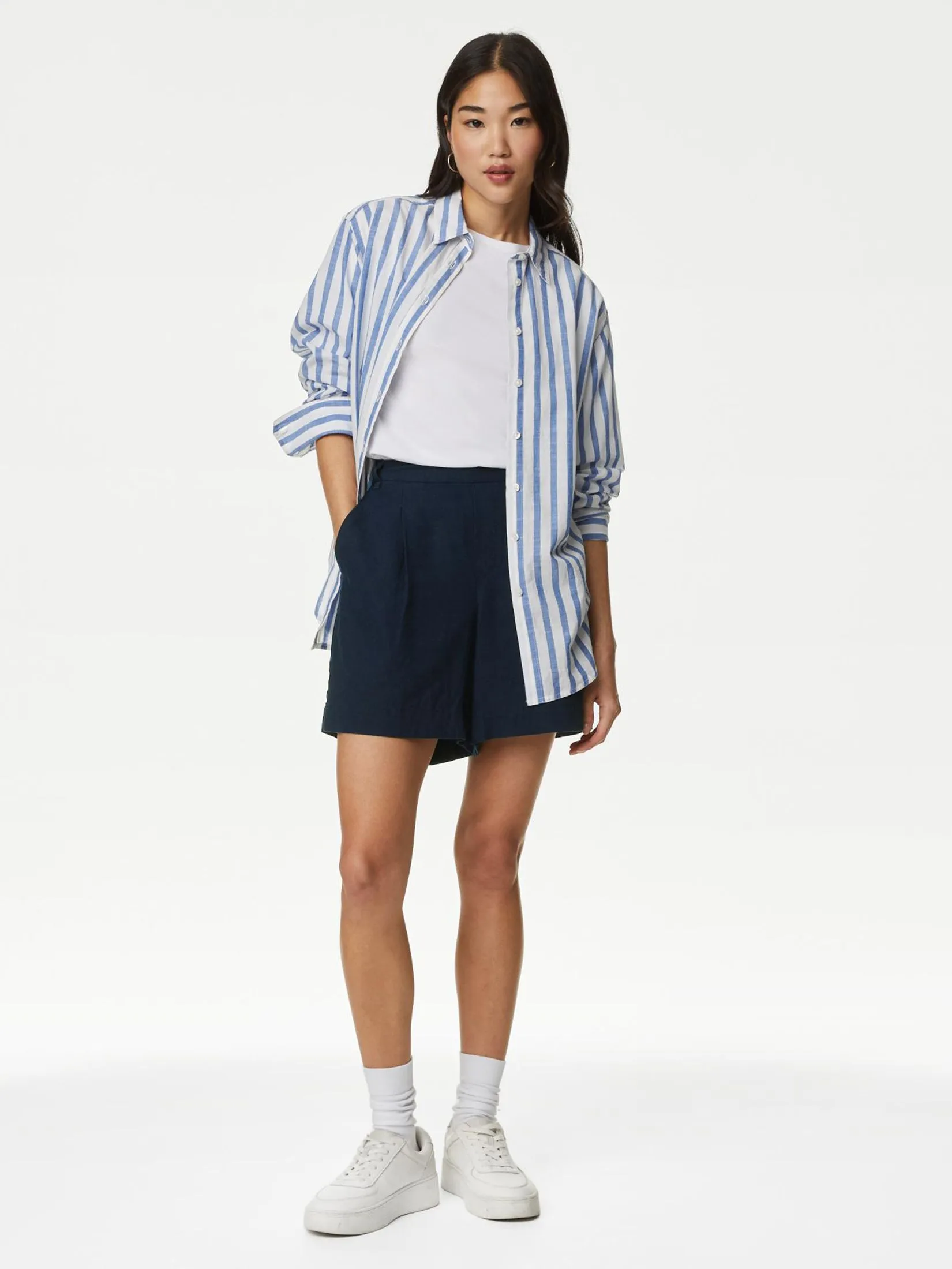 MARKS & SPENCER Women Shorts Linen Rich