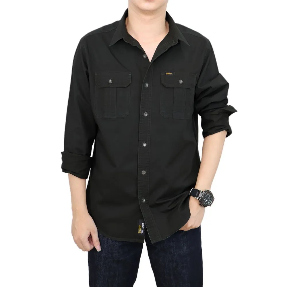 BOVY BBS3871 -SHIRT BASIC SLIM  LIGHT BLACK