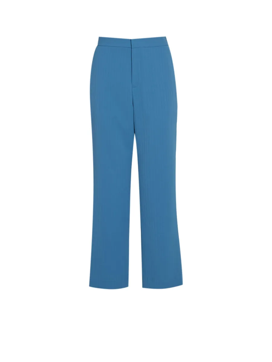 CRUISE BY CHRISTIANA Light Blue Texture Stripe Straight Pants No.CC97P1C6121