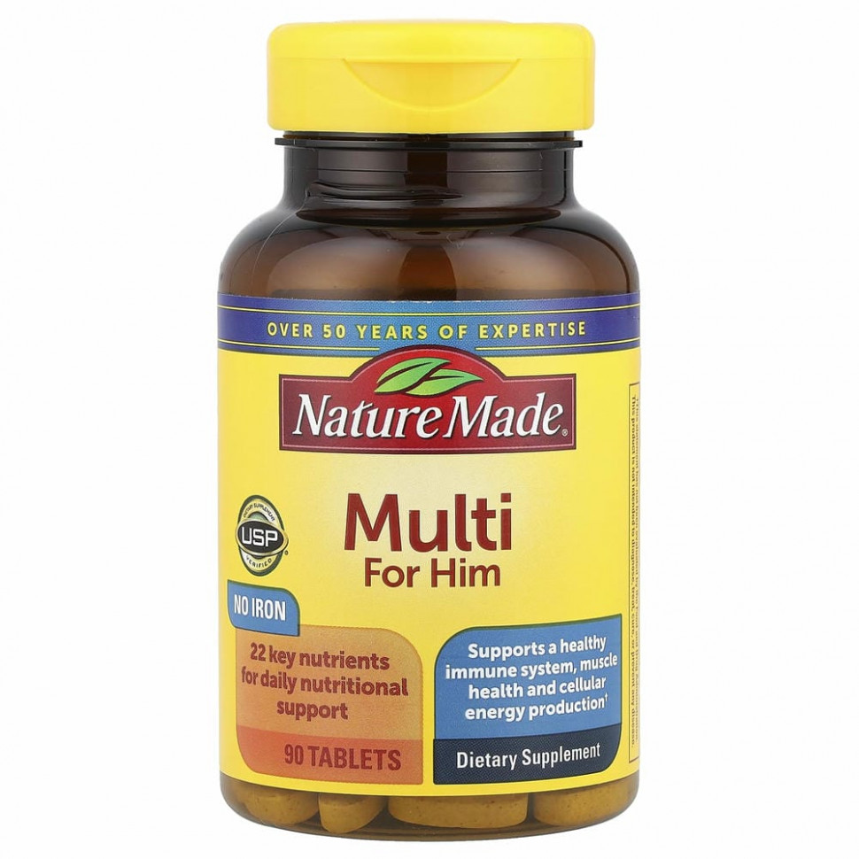 Nature Made, Multi for Him, 90 таблеток