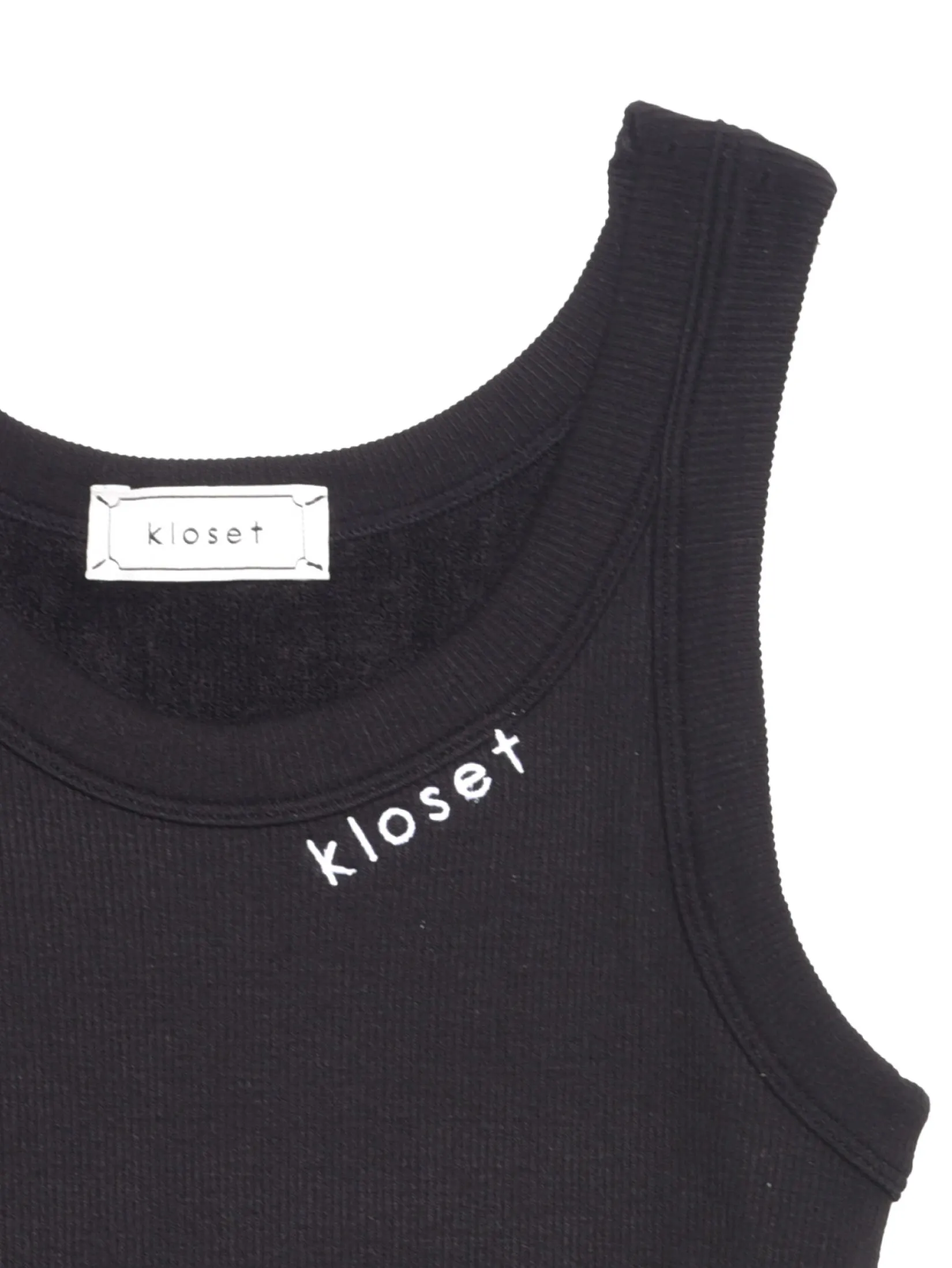 KLOSET (BS25) Women Kloset Seamless Tank Top Black