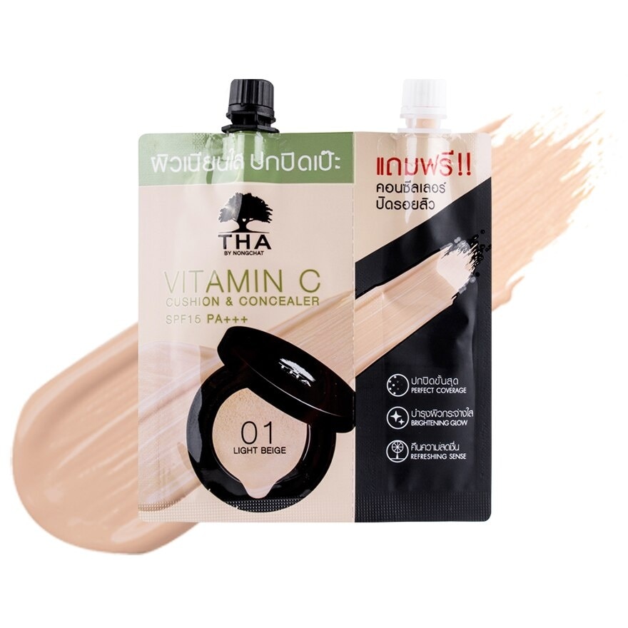 THA By Nongchat VitC Cushion&Concealer01 - 01 Light Beige
