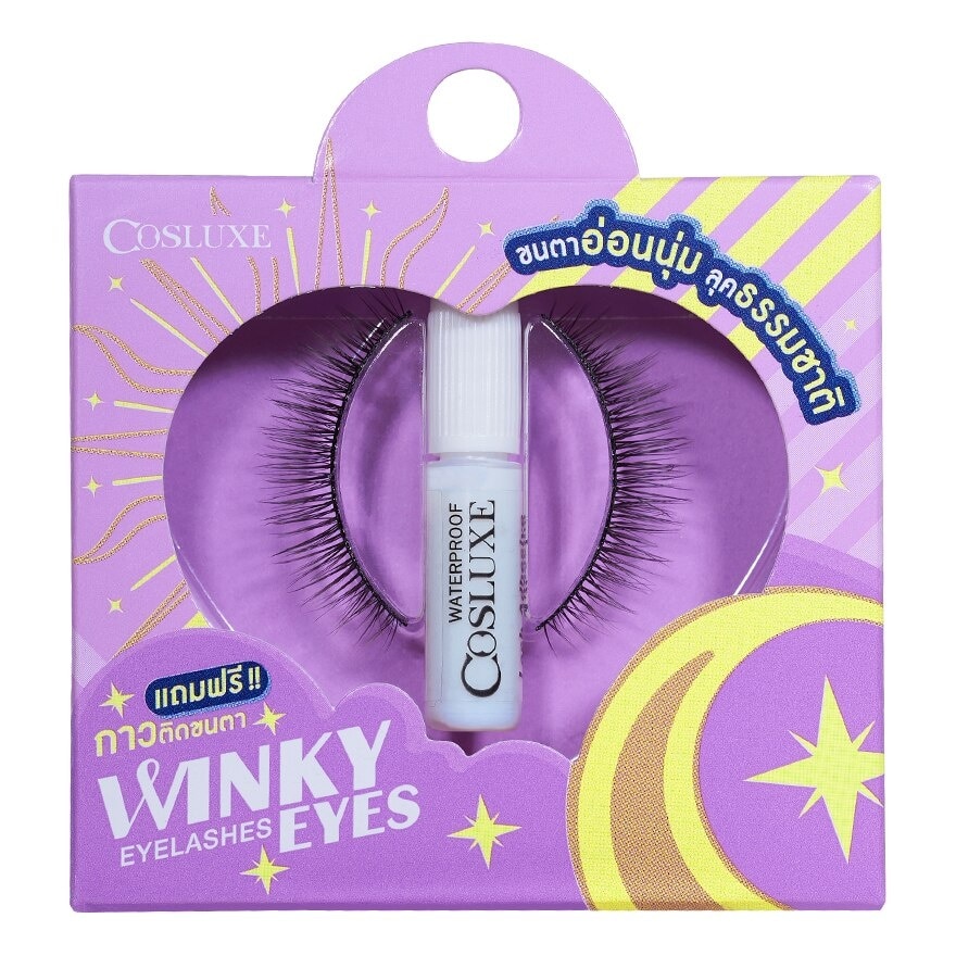 Cosluxe Winky Eyes Eyelashes 1Pair With Adhesive A-02 - A-02