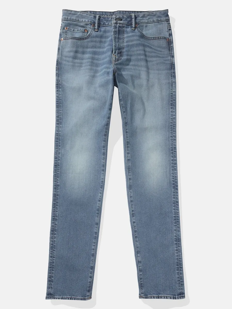 AMERICAN EAGLE MEN INTL EXCLUSIVE MEDIUM CLEAN SLIM STRAIGHT 947 MEDIUM INDIGO
