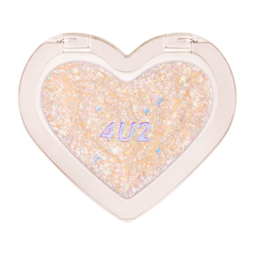 #4U2 Heart Blush 3.4g 01 - 01 Glitter  Glam