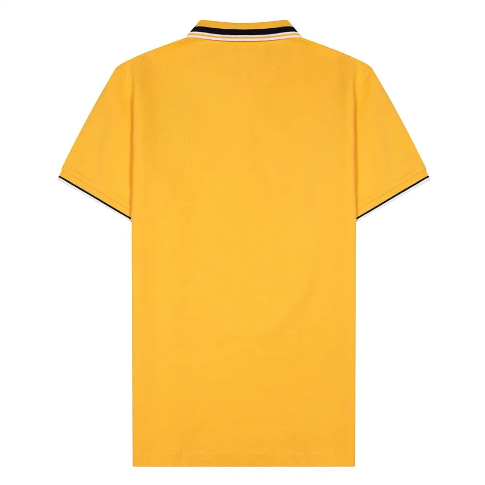 GIORDANO Yellow Men's Solid Polo