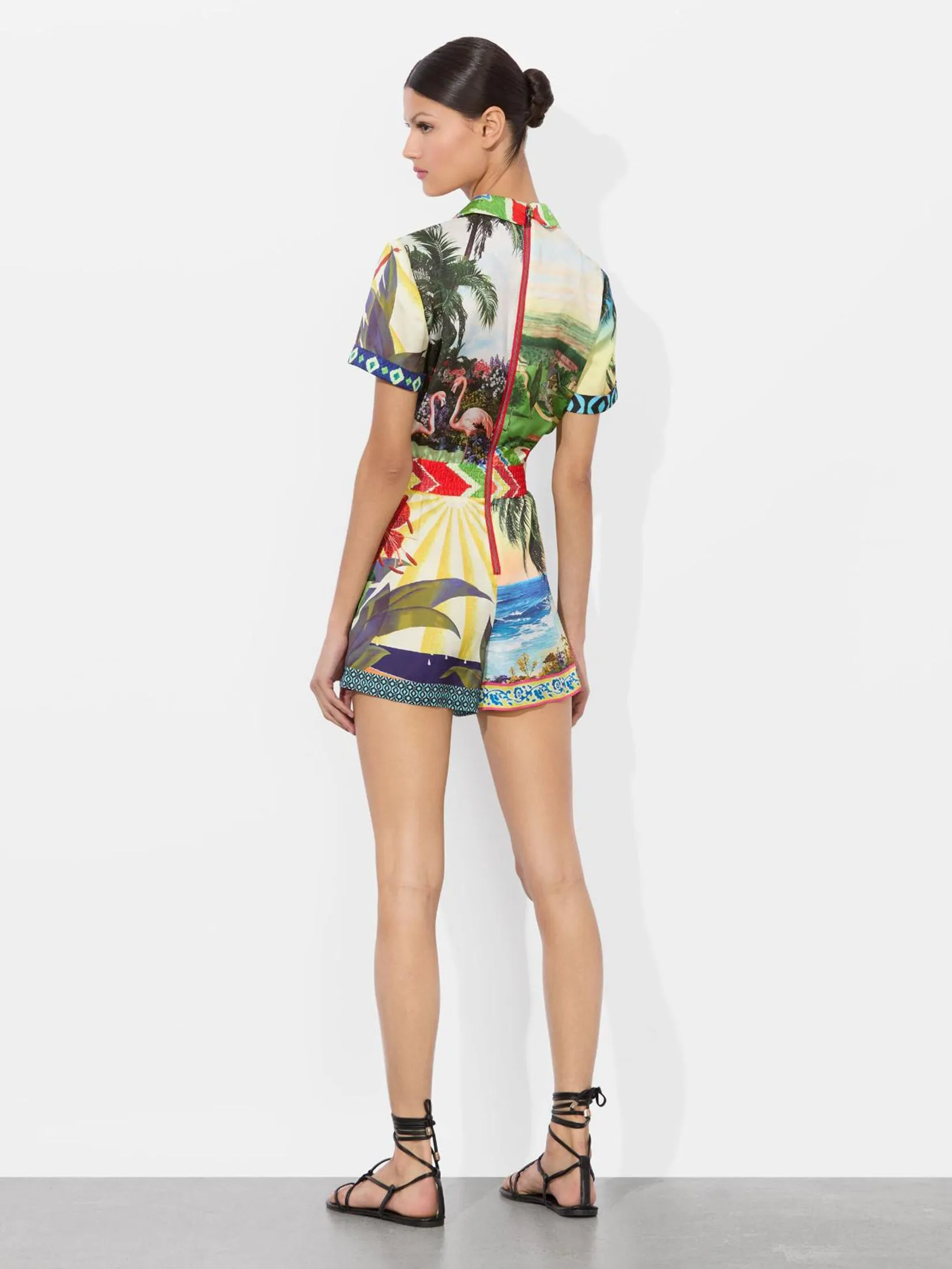 ALICE AND OLIVIA Women Romper Leighton Pajama Multi-Color