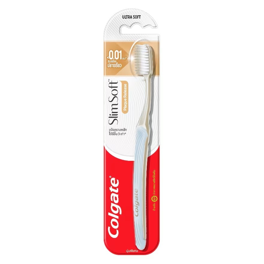 Colgate Toothbrush Slim Soft Plaque Release 1'S - White