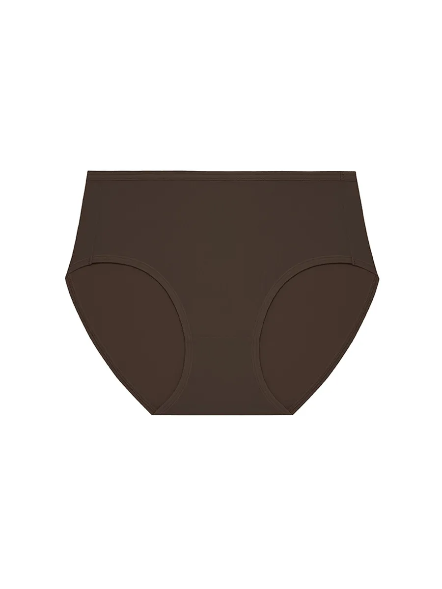 SABINA Fresh Up Mid Waisted Panty - Cocoa