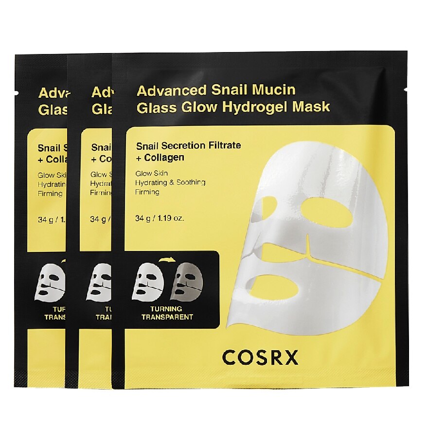 COSRX Advanced Snail Mucin Glass Hydrogel Mask (3Pcs/Box)