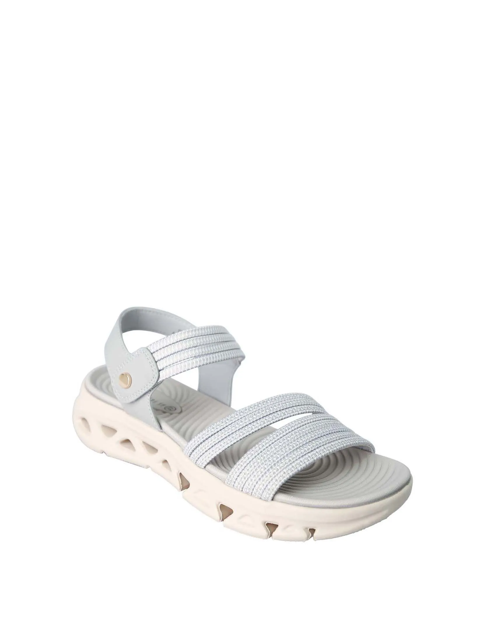 VILLAINS SF STRETCHY Women's Comfort Flat Sandals GREY