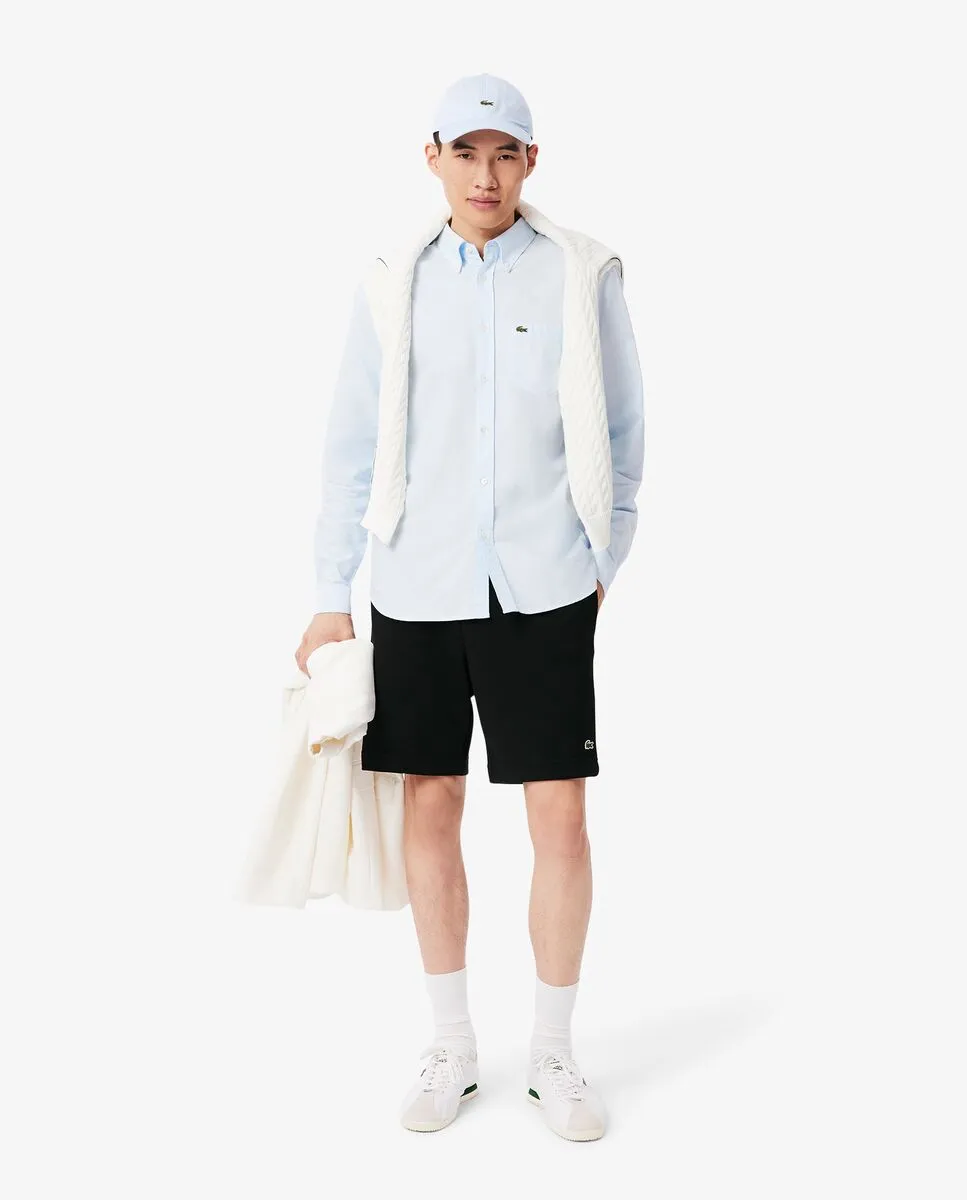 LACOSTE Regular Fit Fleece Shorts Black
