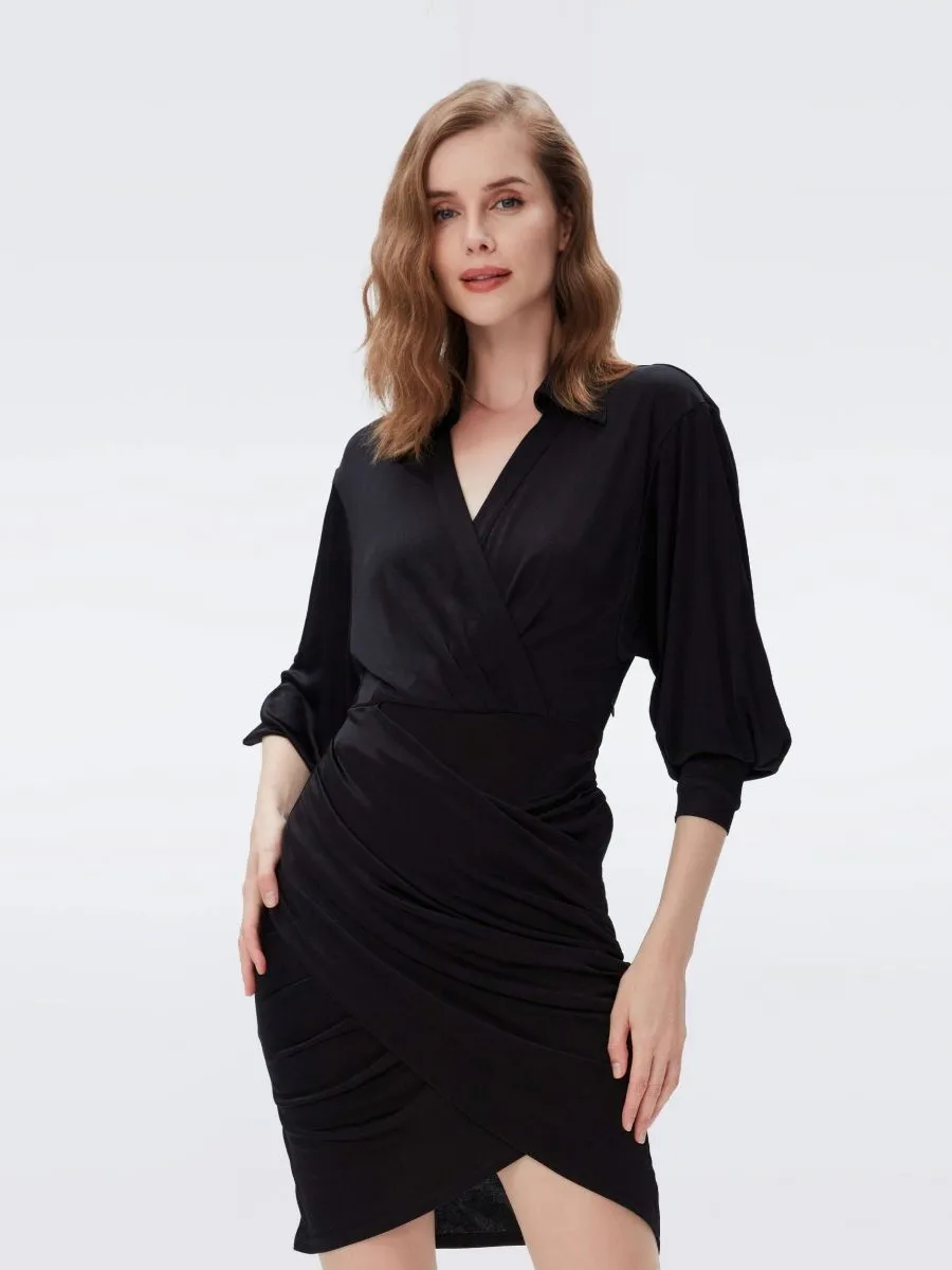 DIANE VON FURSTENBERG DVF TROIAN DRESS BLACK