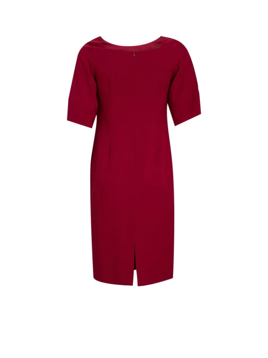 MONARCH Cutting Sleeve Shift Dress M98PLSOOP0A5132 Red