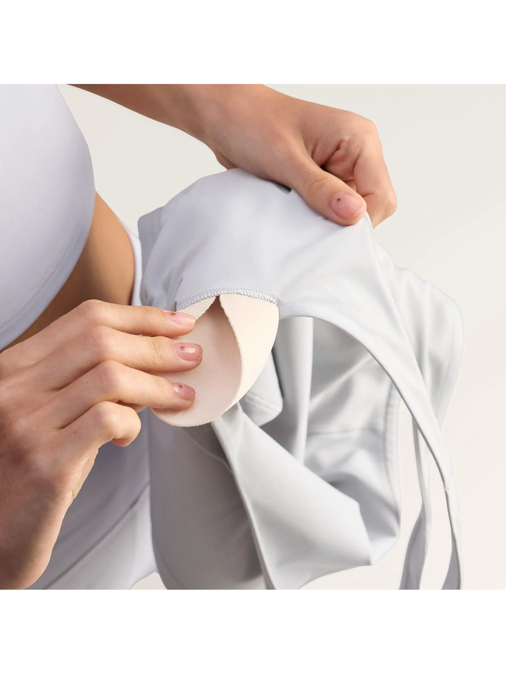 ADIDAS Women Yoga Croptop Adidas By Stella Mccartney JN0548 Grey / Clear Onix