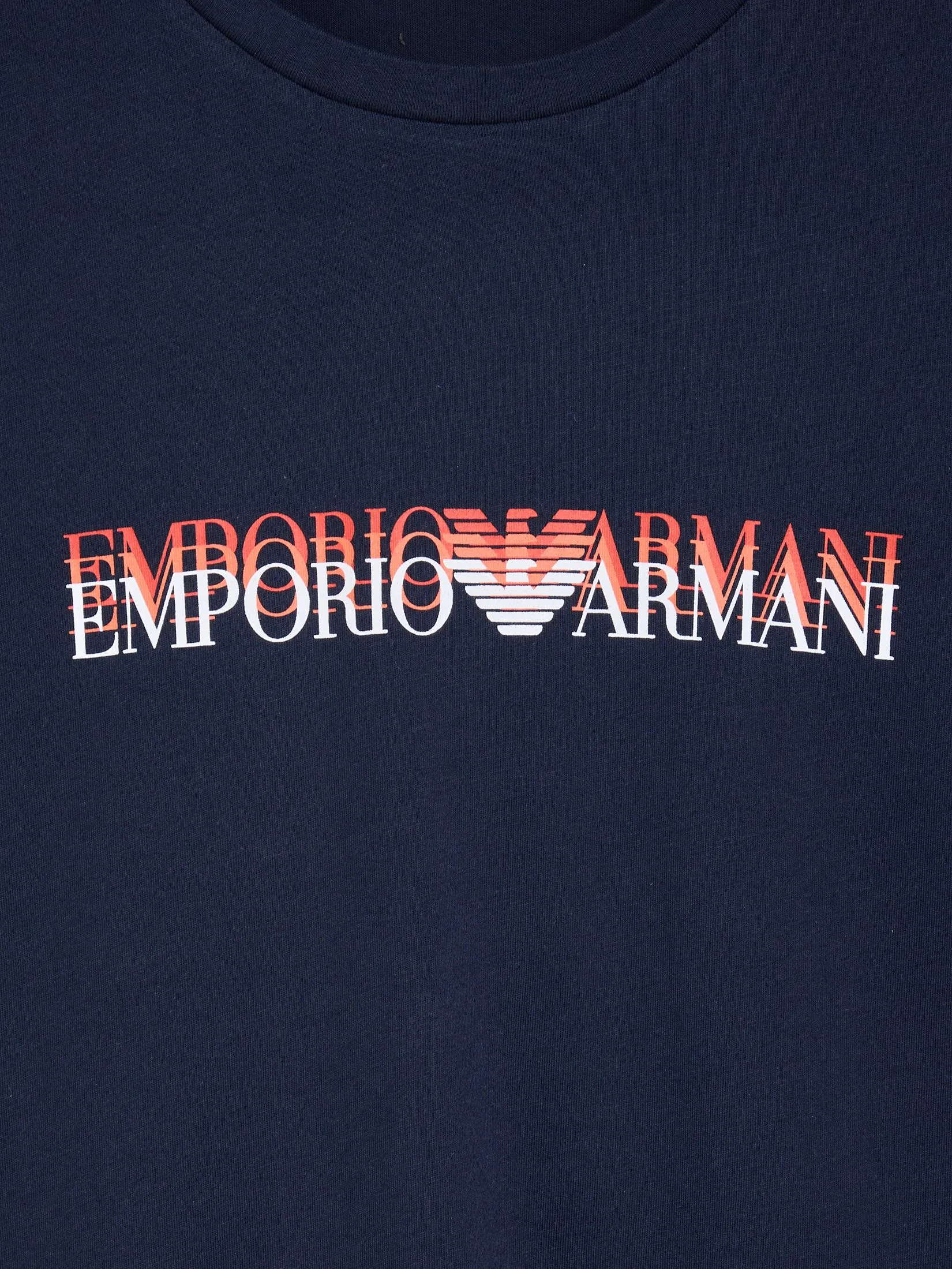 EMPORIO ARMANI Men T-Shirt SS25 Arm.Blu Pr.Macrologo