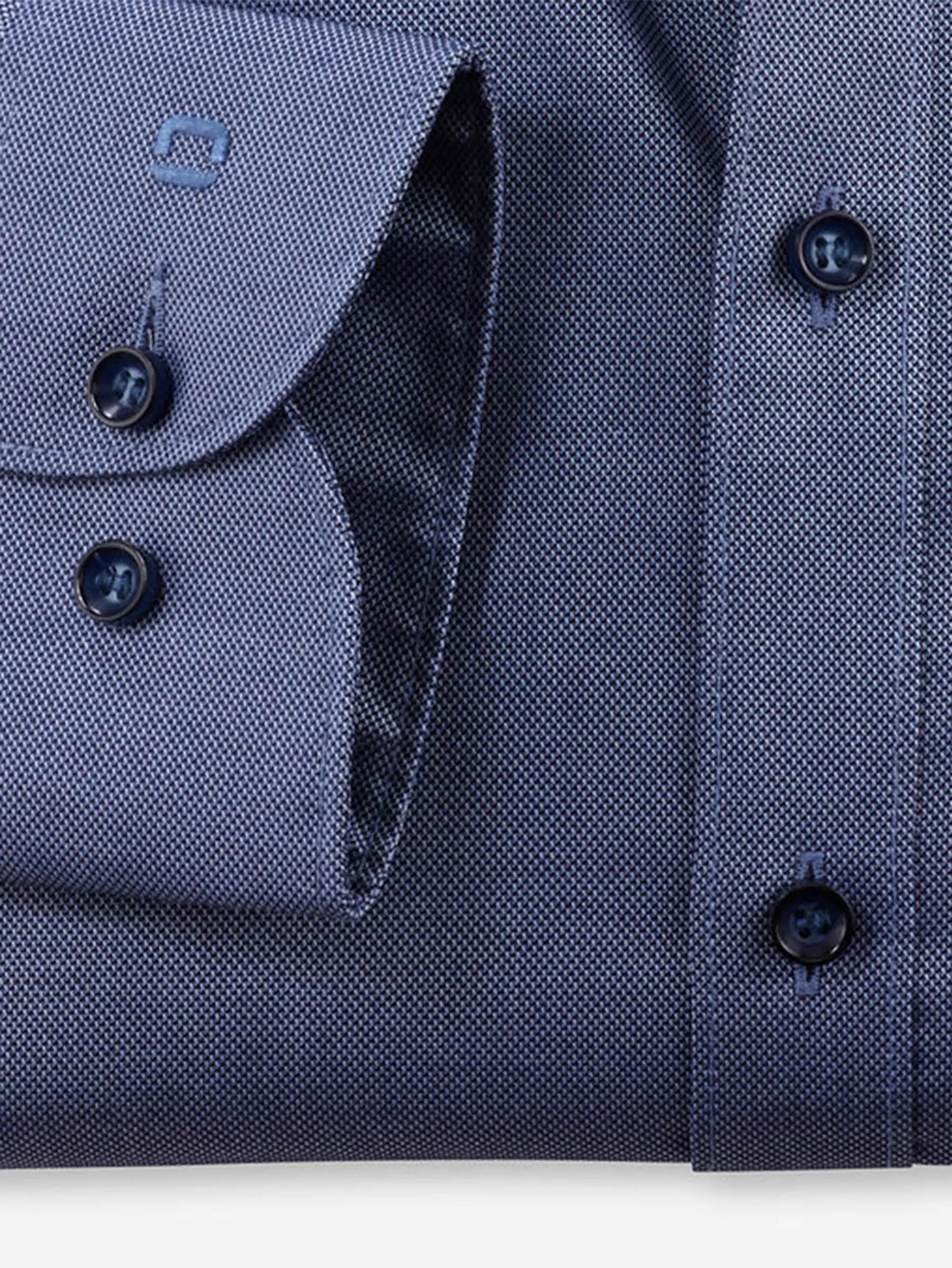 OLYMP MEN SHIRT LONG SLEEVES BUSINESS SHIRT BODY FIT MARINE