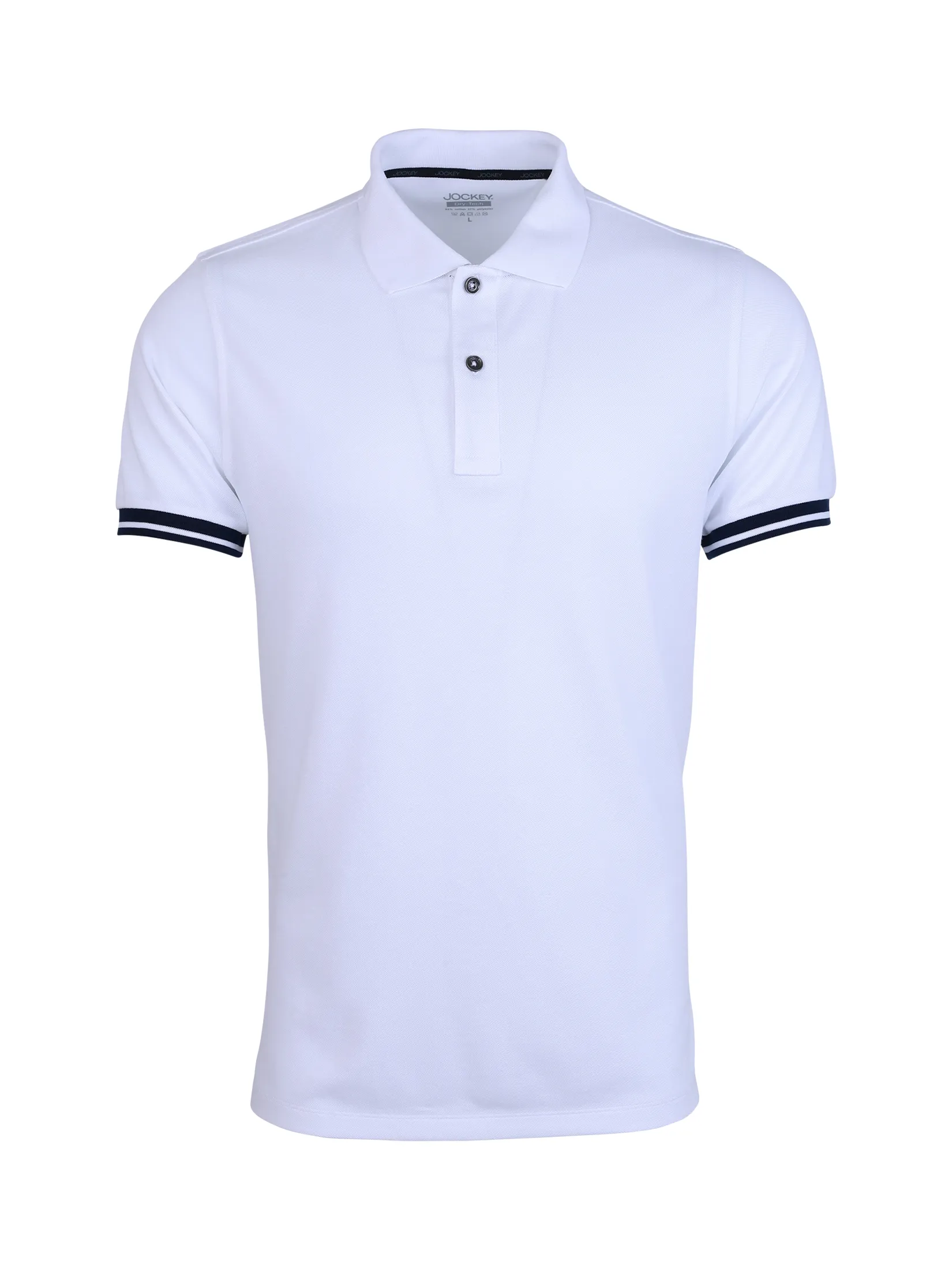 JOCKEY UNDERWEAR Men s AFFORDABLE POLO SHORT SLEEVE WHITE