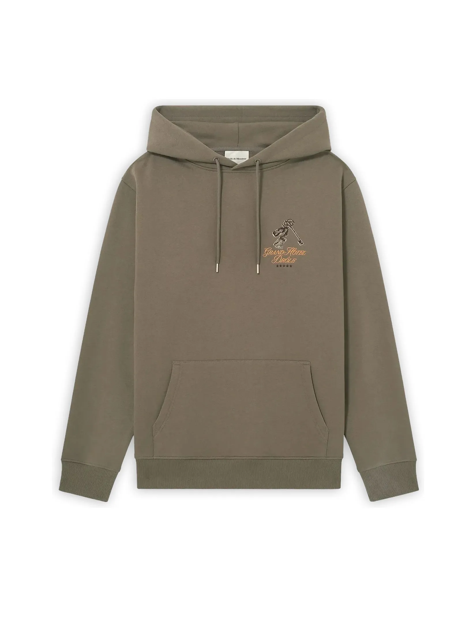 DROLE DE MONSIEUR Men Hoodie The Grand Hotel Grey