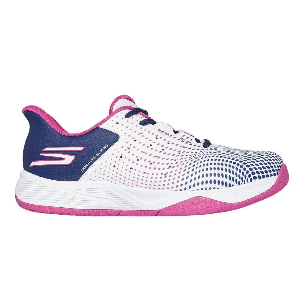 SKECHERS Slip-ins® Relaxed Fit®: Viper Court Reload Women Indoor Court Shoes White - SK108SH633EMTH
