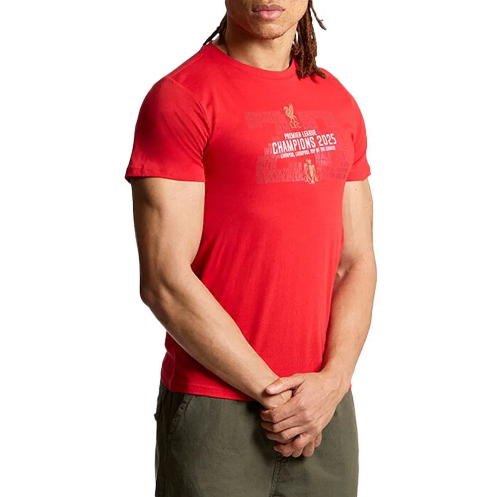 LIVERPOOL FOOTBALL CLUB Men Football T-Shirt EPL Champions 2024/25 Red - LF068AP452EKTH