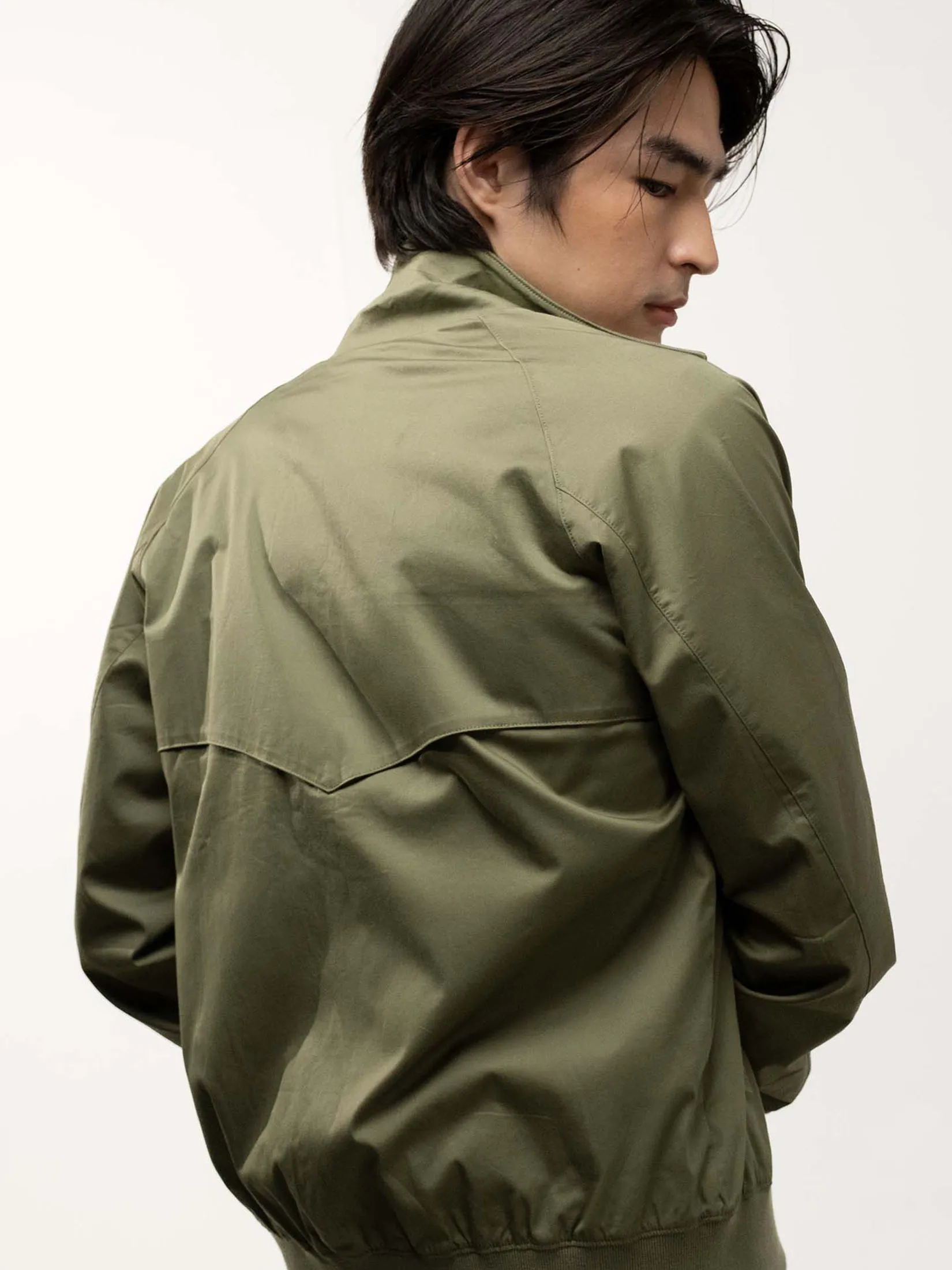 ERA-WON Harrington Jacket – Regular Fit in Green
