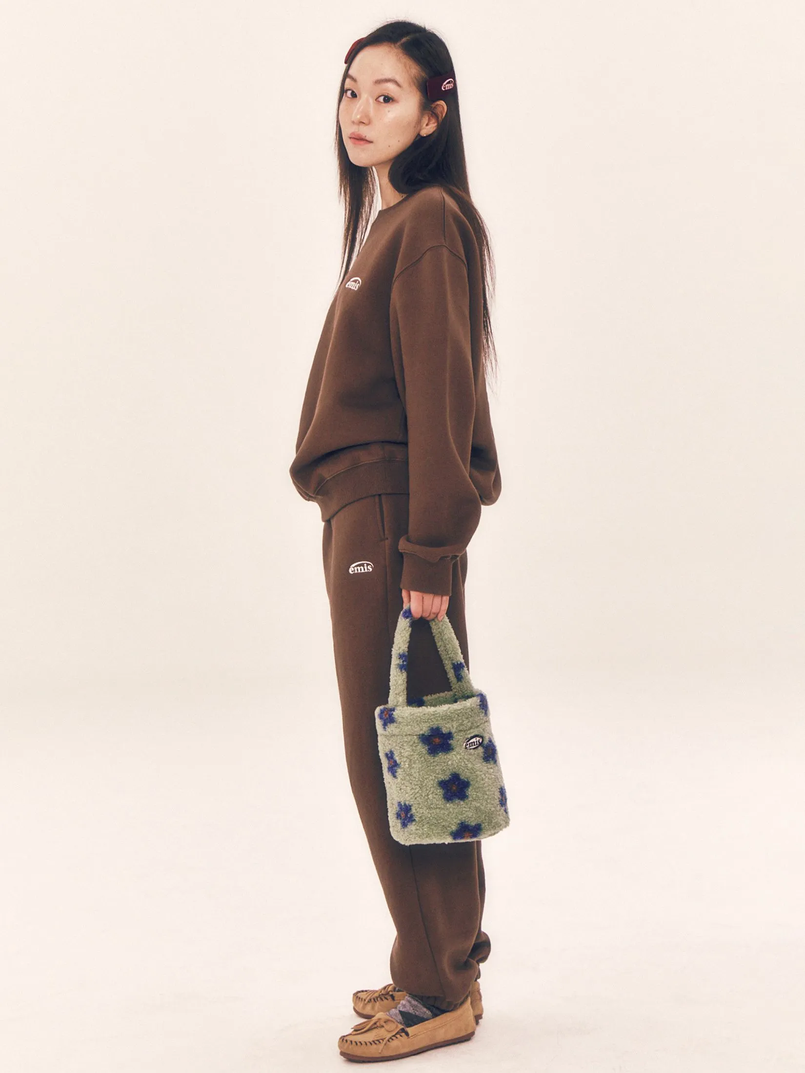 EMIS Unisex Sweat Shirt Ess Heavy Brown