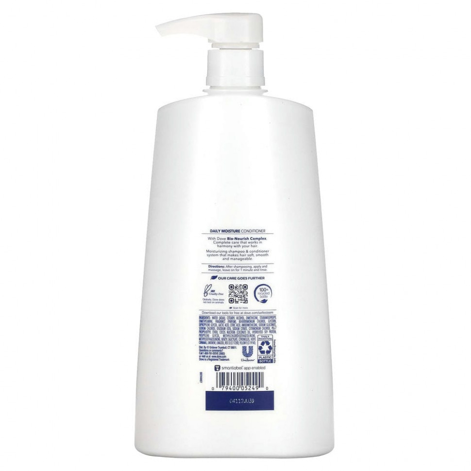 Dove, Увлажняющий кондиционер для ежедневного применения, 750 мл (25,4 жидк. Унции)