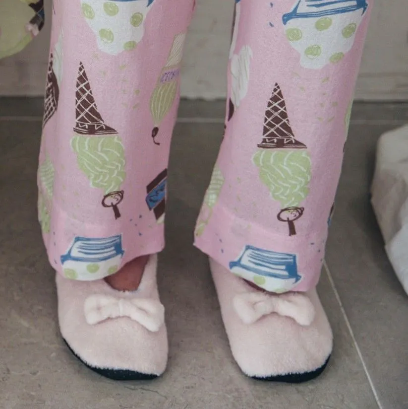 SKINN INTIMATE Pink Rayon-Cotton Pajamas Set (Made in Korea)