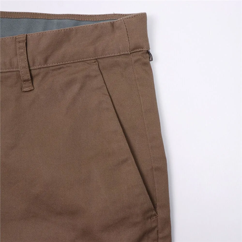 GIORDANO Brown Men's Low rise Slim Taper Super Stretch Pants