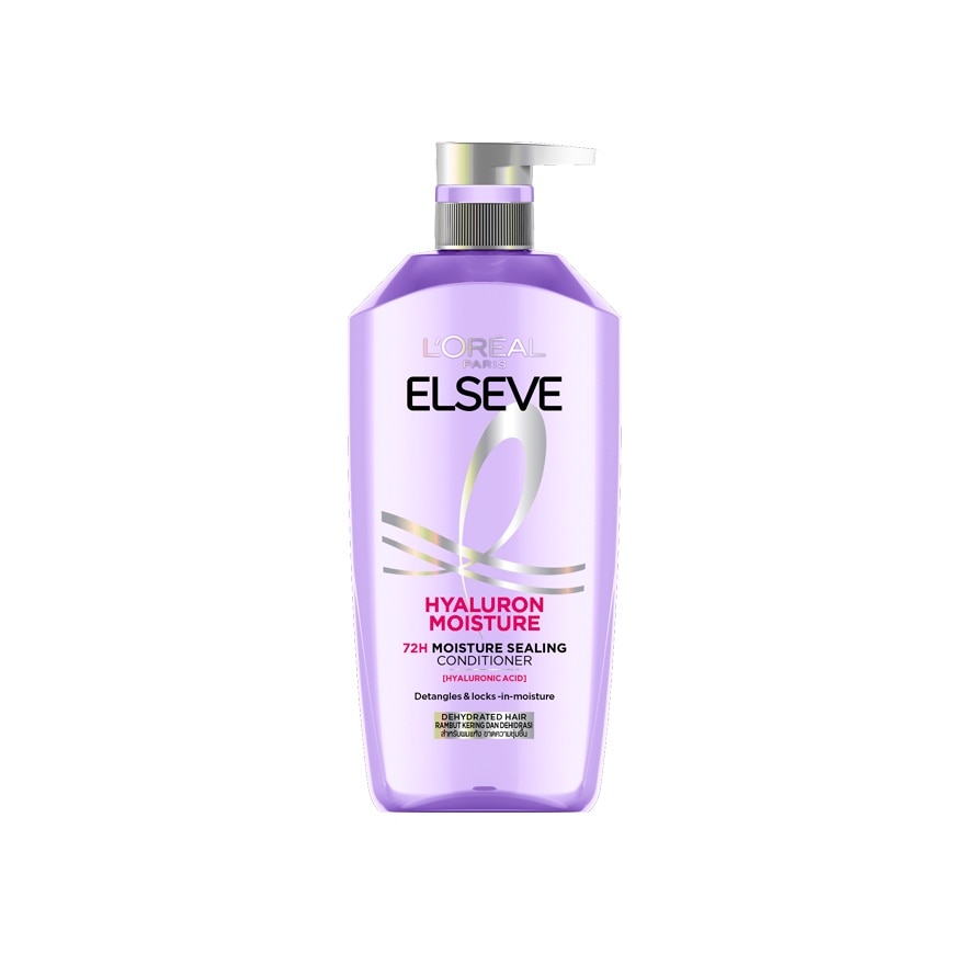 L'Oreal Paris Elseve Conditioner Hyaluron Moisture 72H Moisture Sealing 375 Ml. - Purple