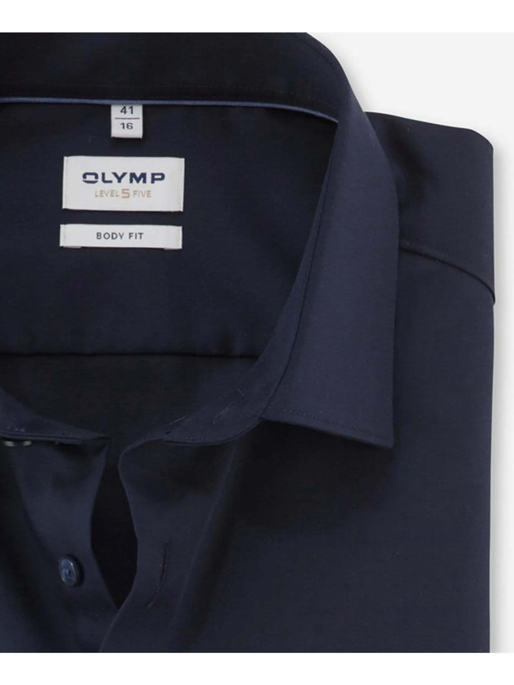OLYMP MEN S SHIRT LONG SLEEVES BUSINESS SHIRT BODY FIT EASY IRON NAVY