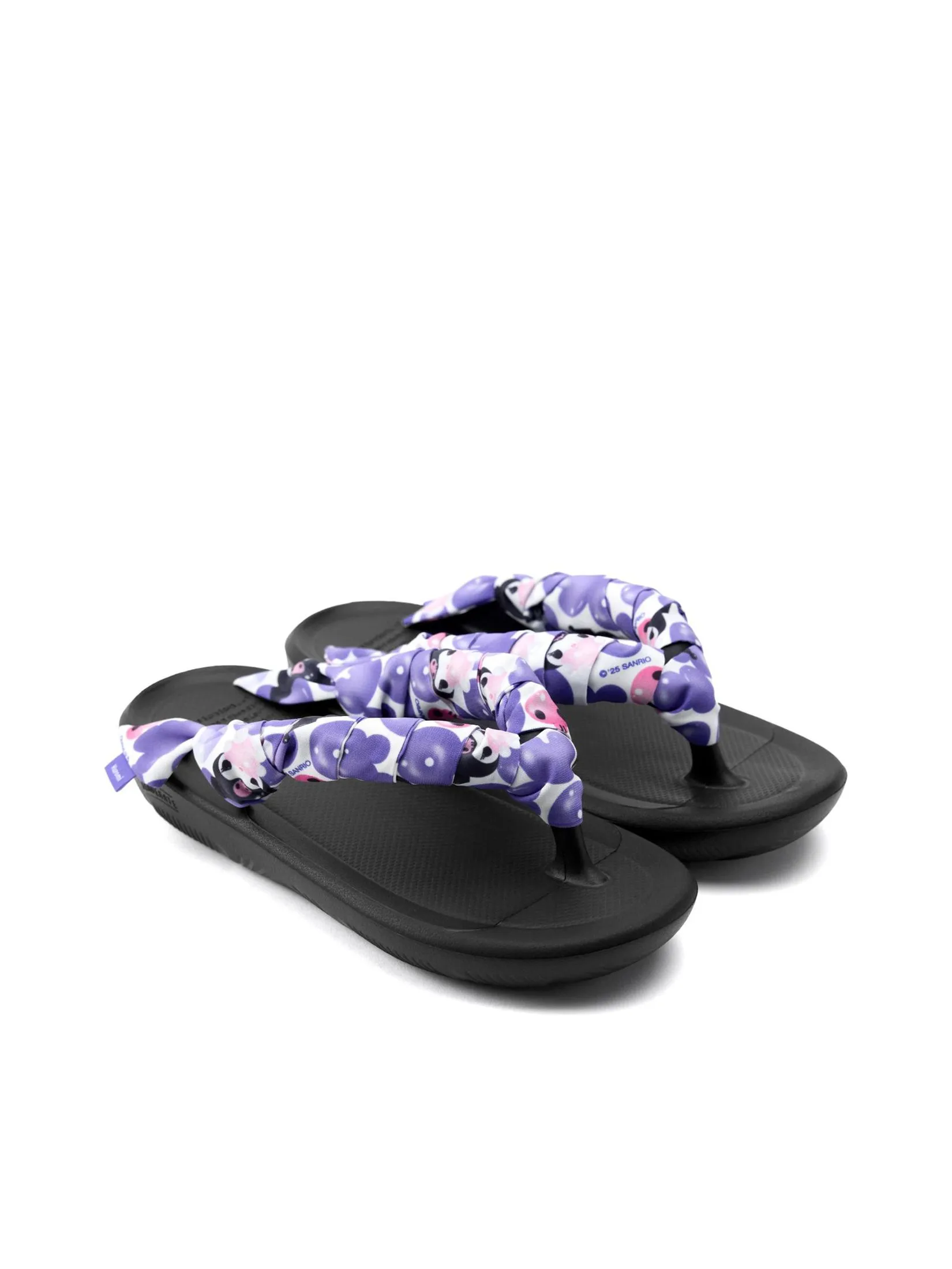 TAW&TOE Unisex Sandals Zerovity OG Scarf Set Kuromi Black