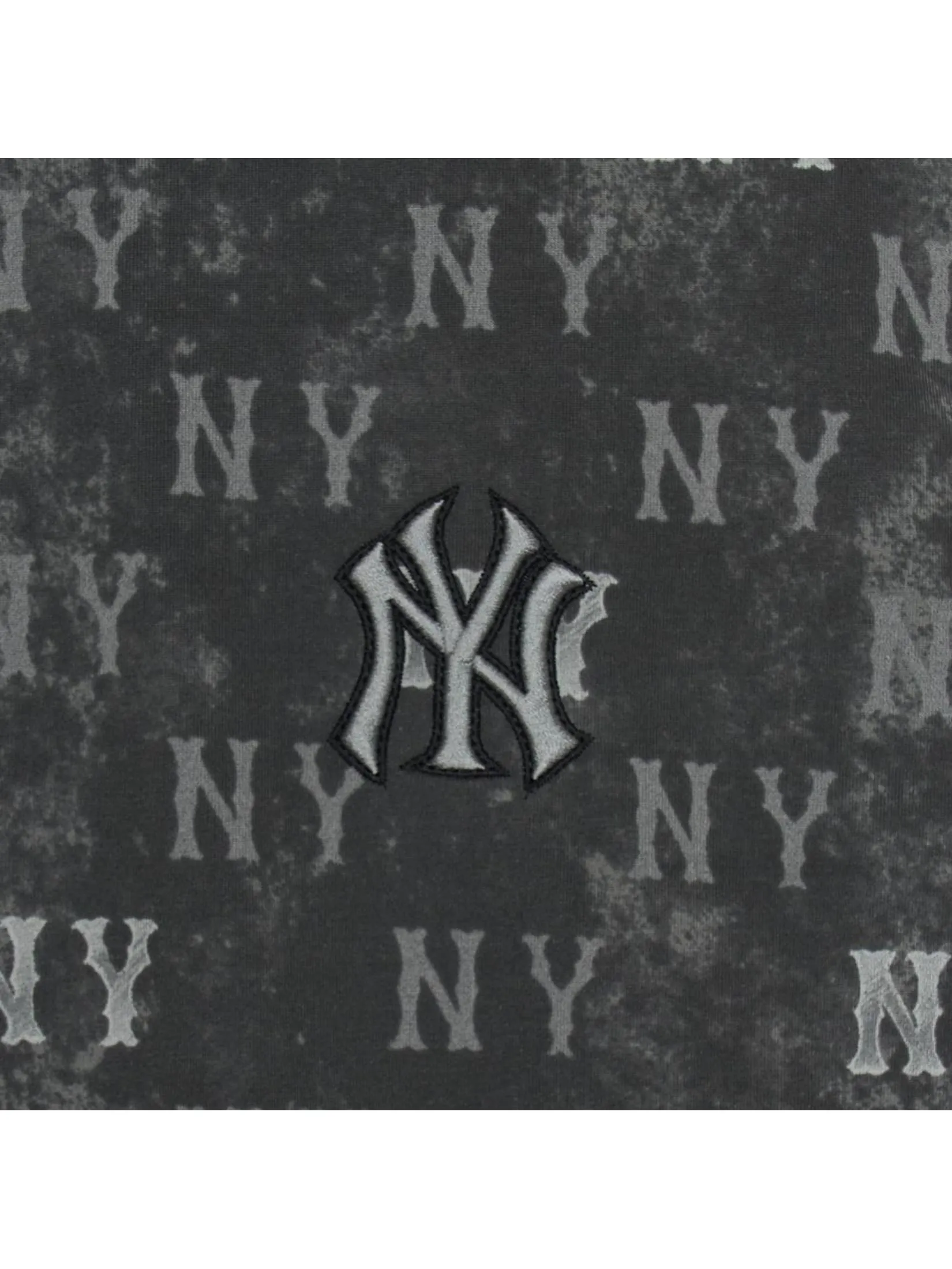 MLB Unisex Vintage Monogram All-Over Printed Over Fit T-Shirts Model 3ATSM0954 50CGS Charcoal Grey