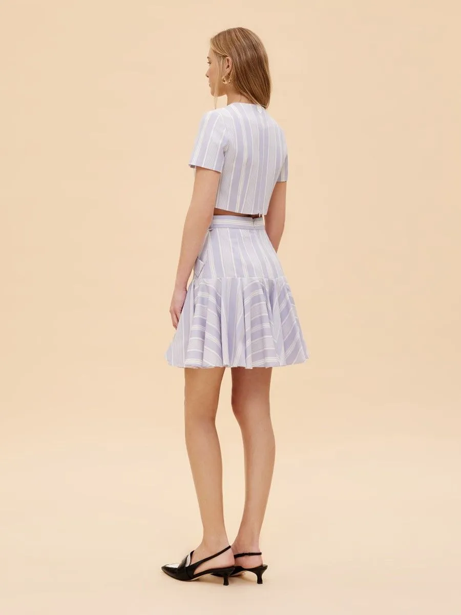 ASV ( SS24 )Alice Flared Women Skirt Blue