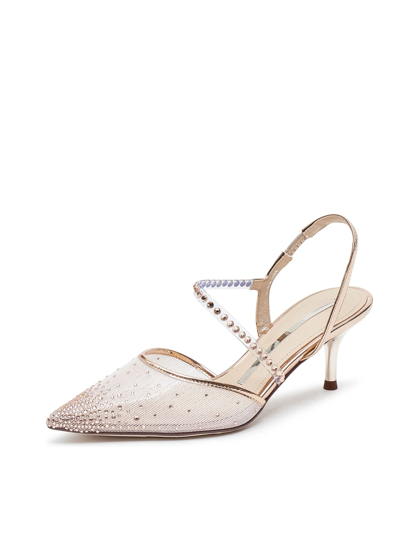 STACCATO Women Heel Slippers Slingback Strap Glitter