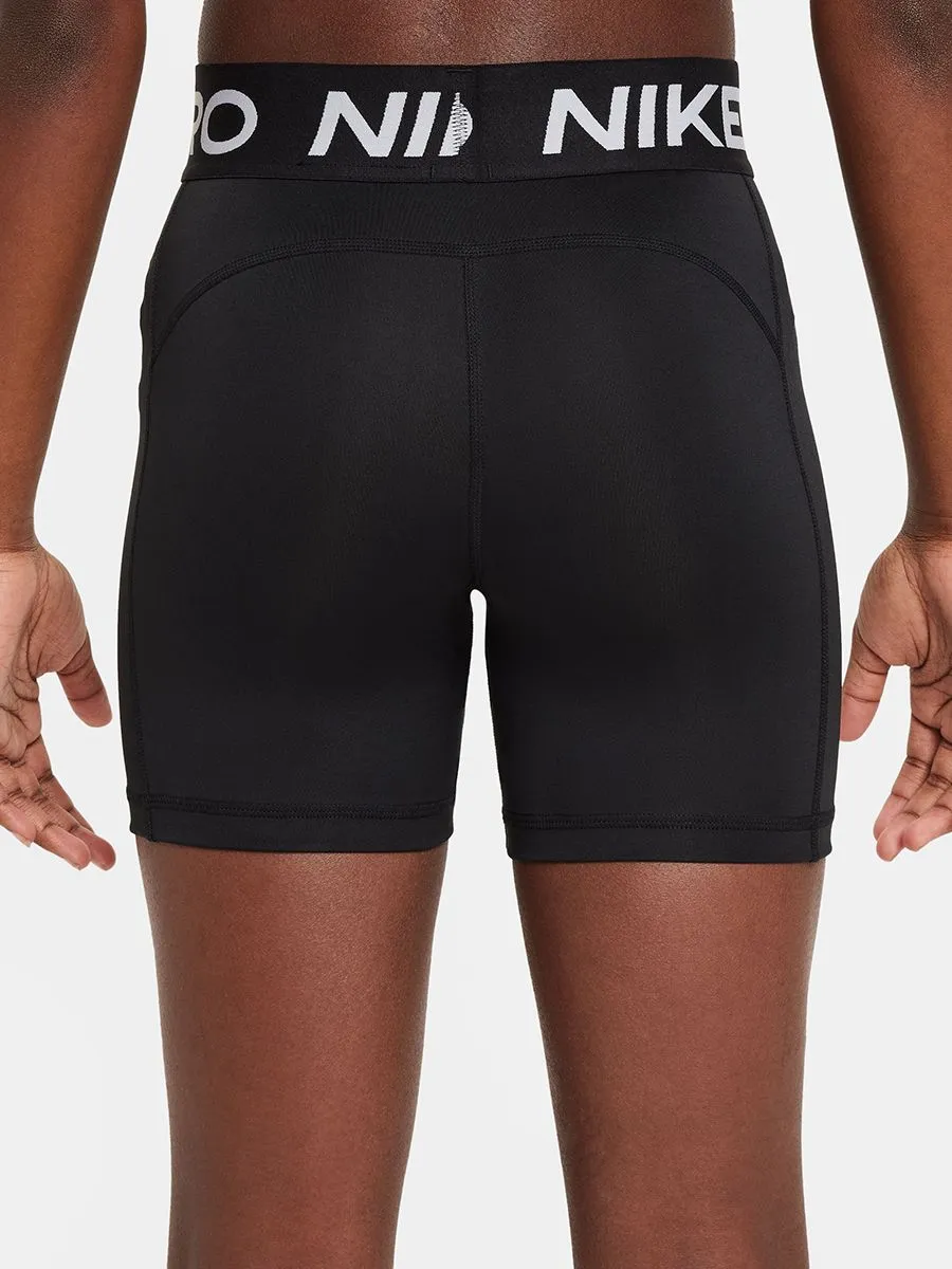 NIKE KIDS Girl Shorts Pro 3IN Black/White
