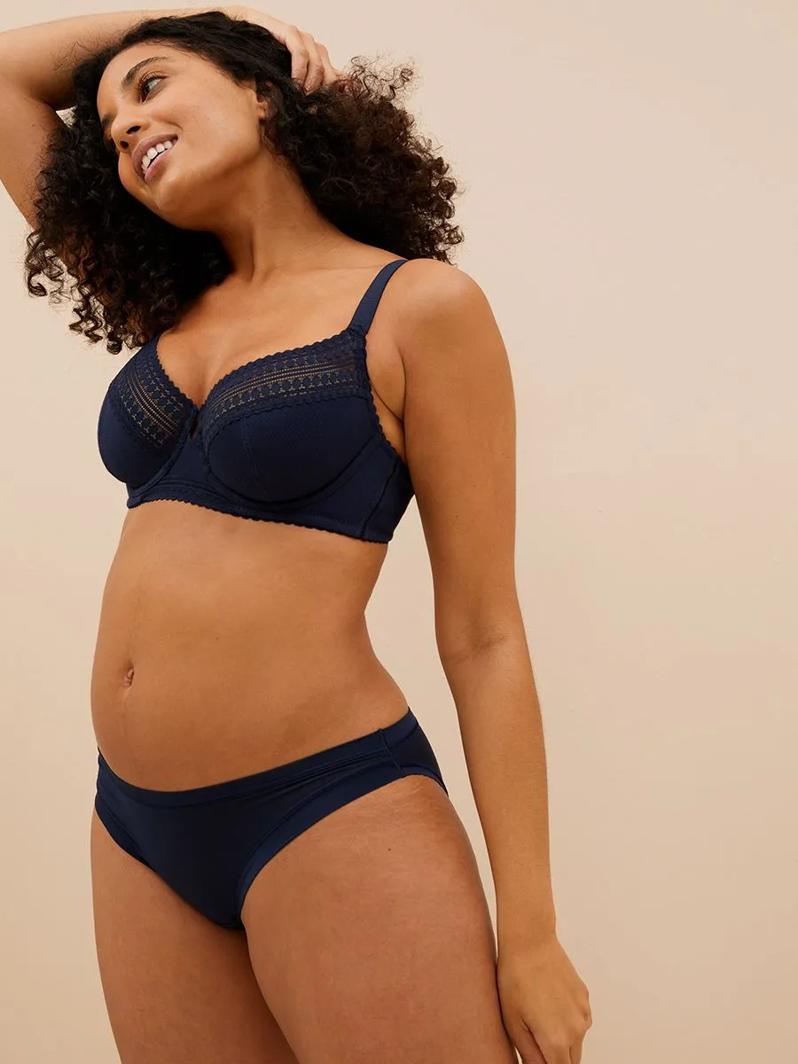 MARKS & SPENCER Women Bra Anise Lace Wired Balcony
