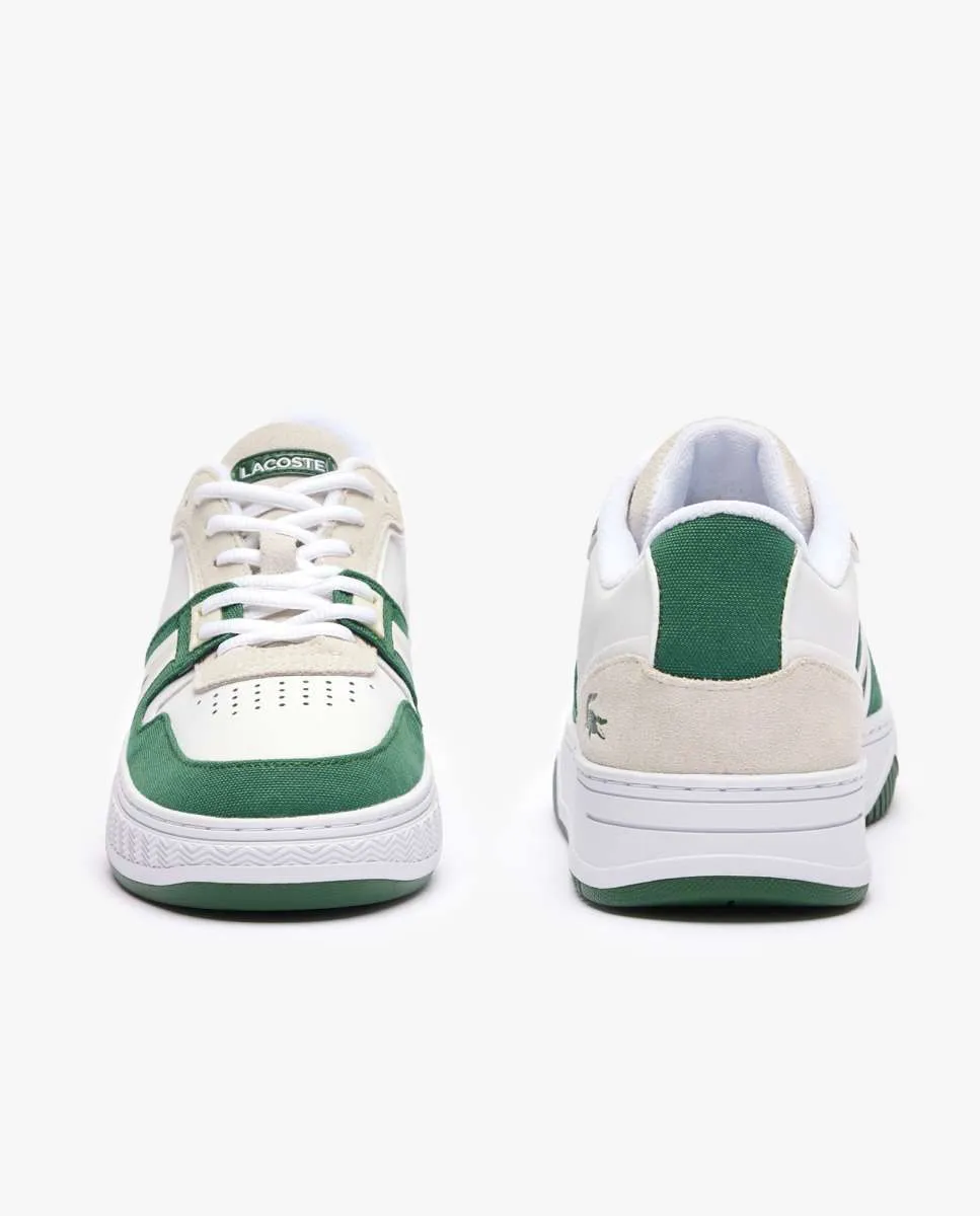 LACOSTE Men’s L001 Contrasted Leather Trainers White