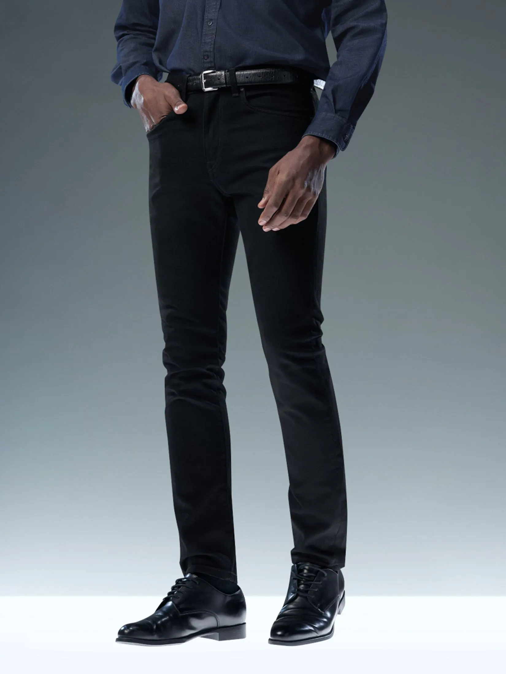 GQ GQ CoolTech Slim Jeans Super Black Jeans