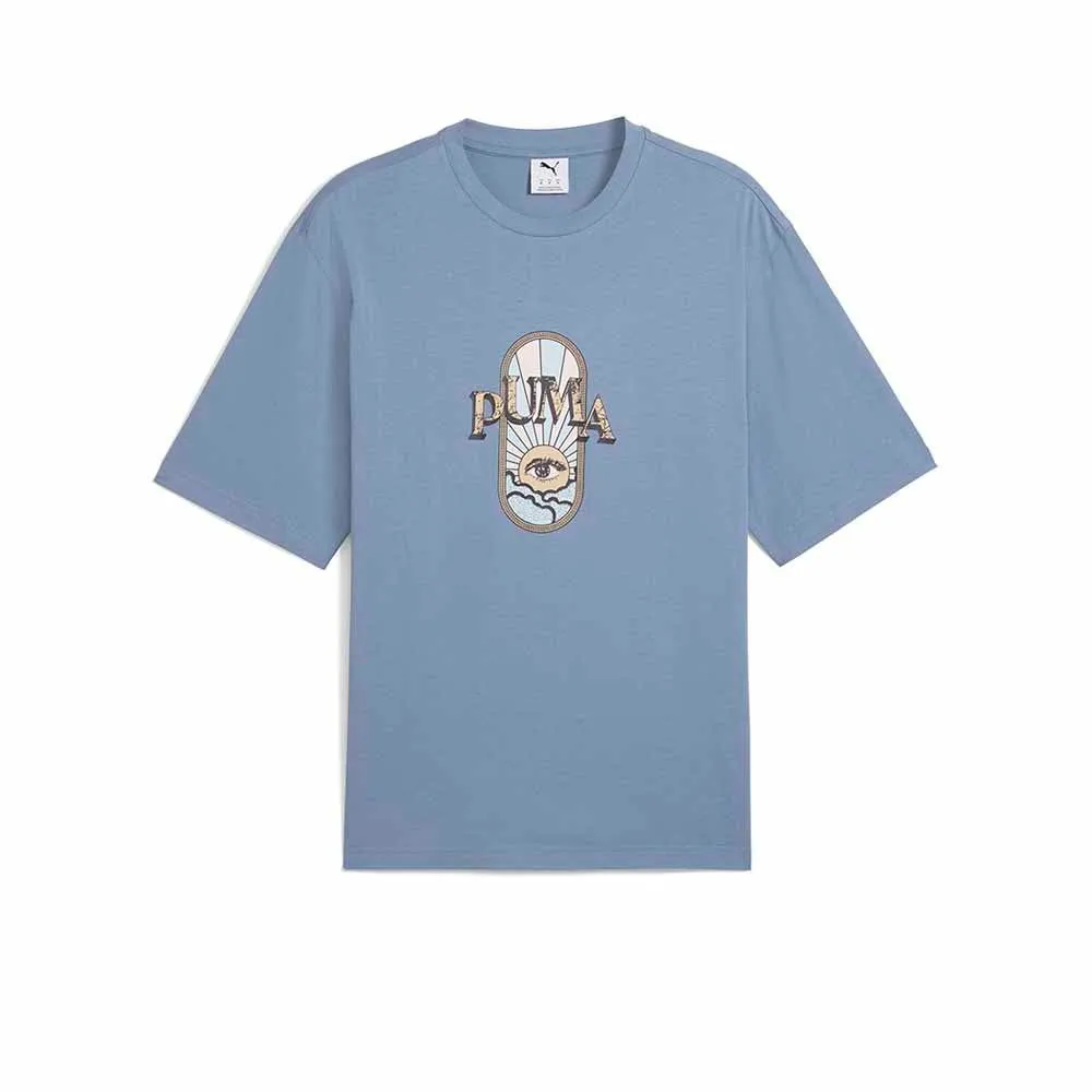 PUMA House of Graphics Men T-Shirt Blue - PU097AP042EOTH