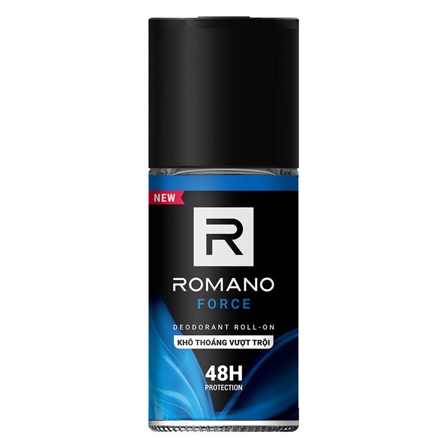Romano Roll On Force 50 Ml. โรลออน ลดเหงื่อ ระงับกลิ่นกาย - Blue