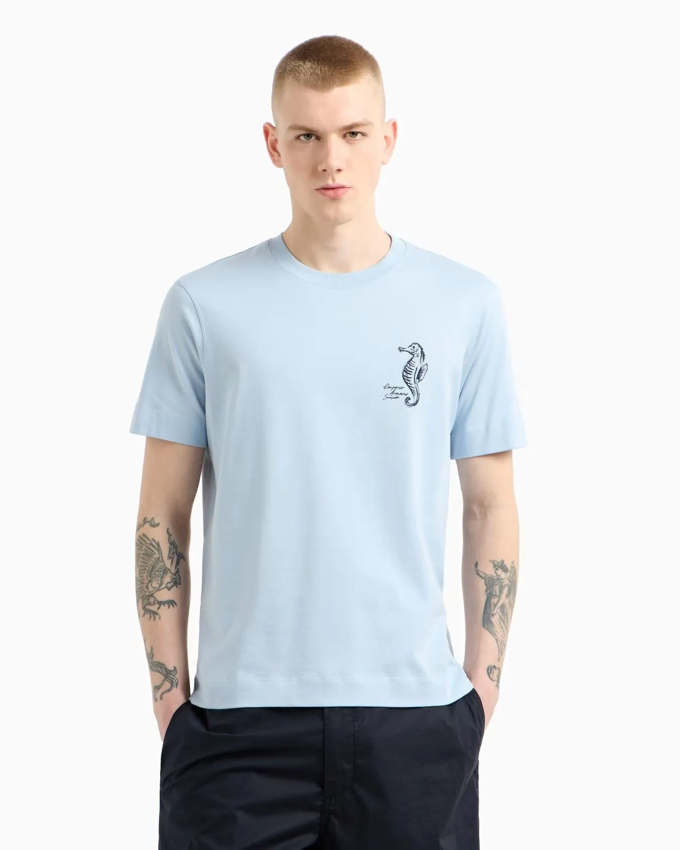 EMPORIO ARMANI Tee Men EM001031-AF12926-U9378 Blue
