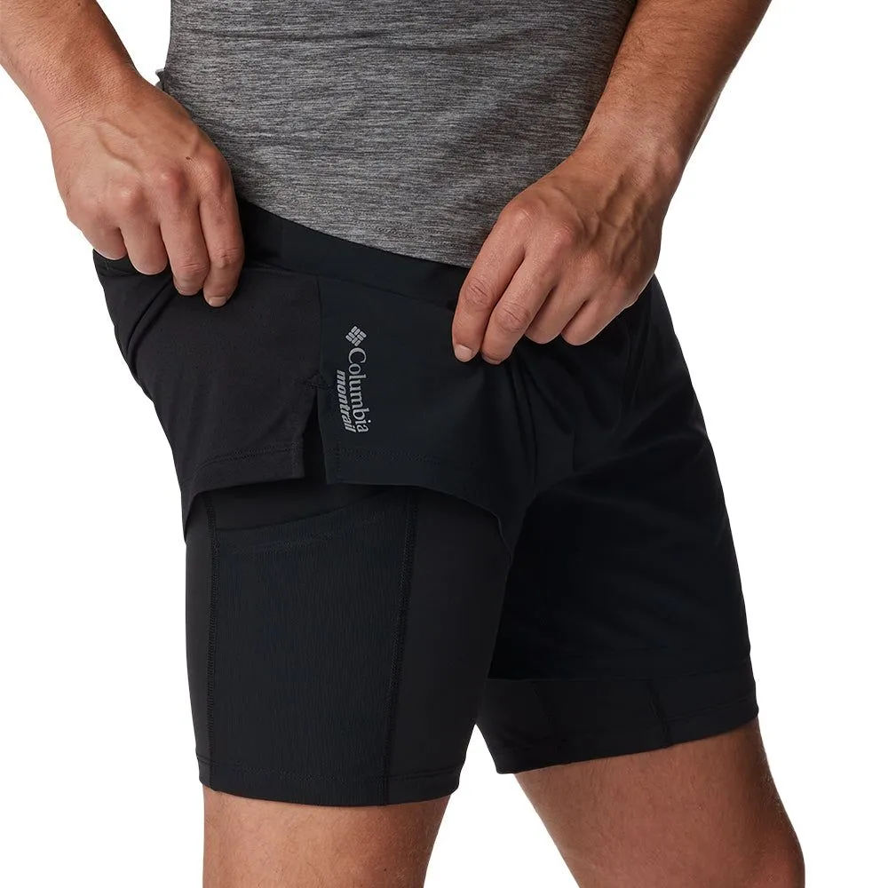 COLUMBIA Men Trail Running Shorts Endless Trail™ 2-In-1 Black - CO399AP834EHTH