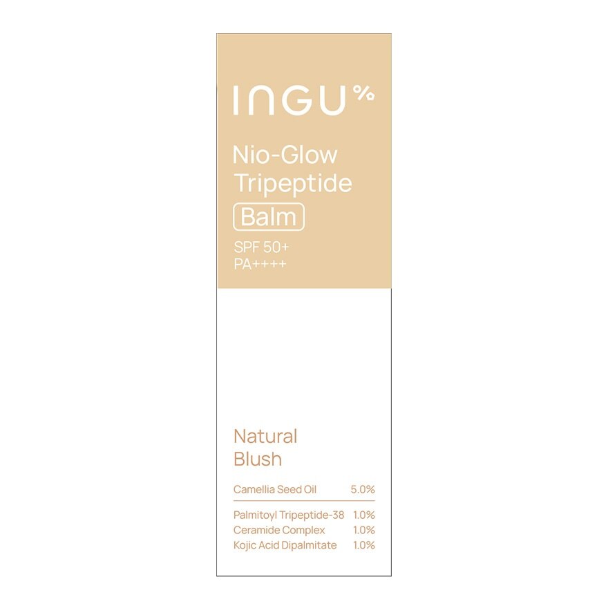 INGU Nio-Glow Tripeptide Balm SPF 50 PA++++ 10 ml. Natural Blush