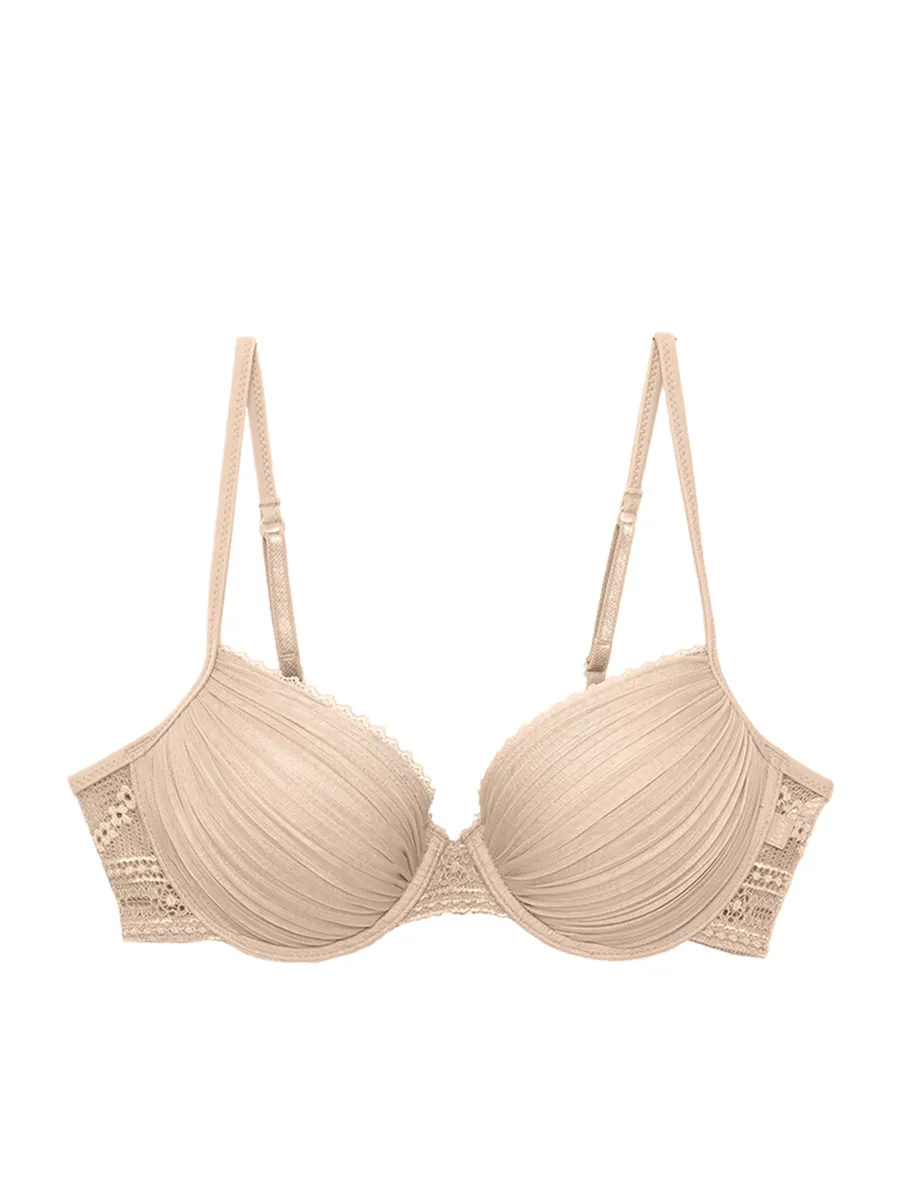 ELLE LINGERIE BRASSIERE MOULDED BRA LB7502BE BEIGE