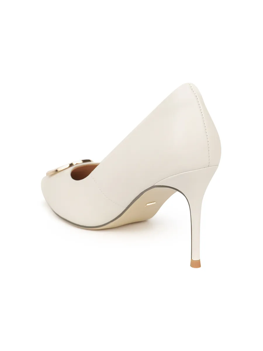 SHU WOMEN  X PATINYA CELEB HEELS 3.5  PUMP - WHITE