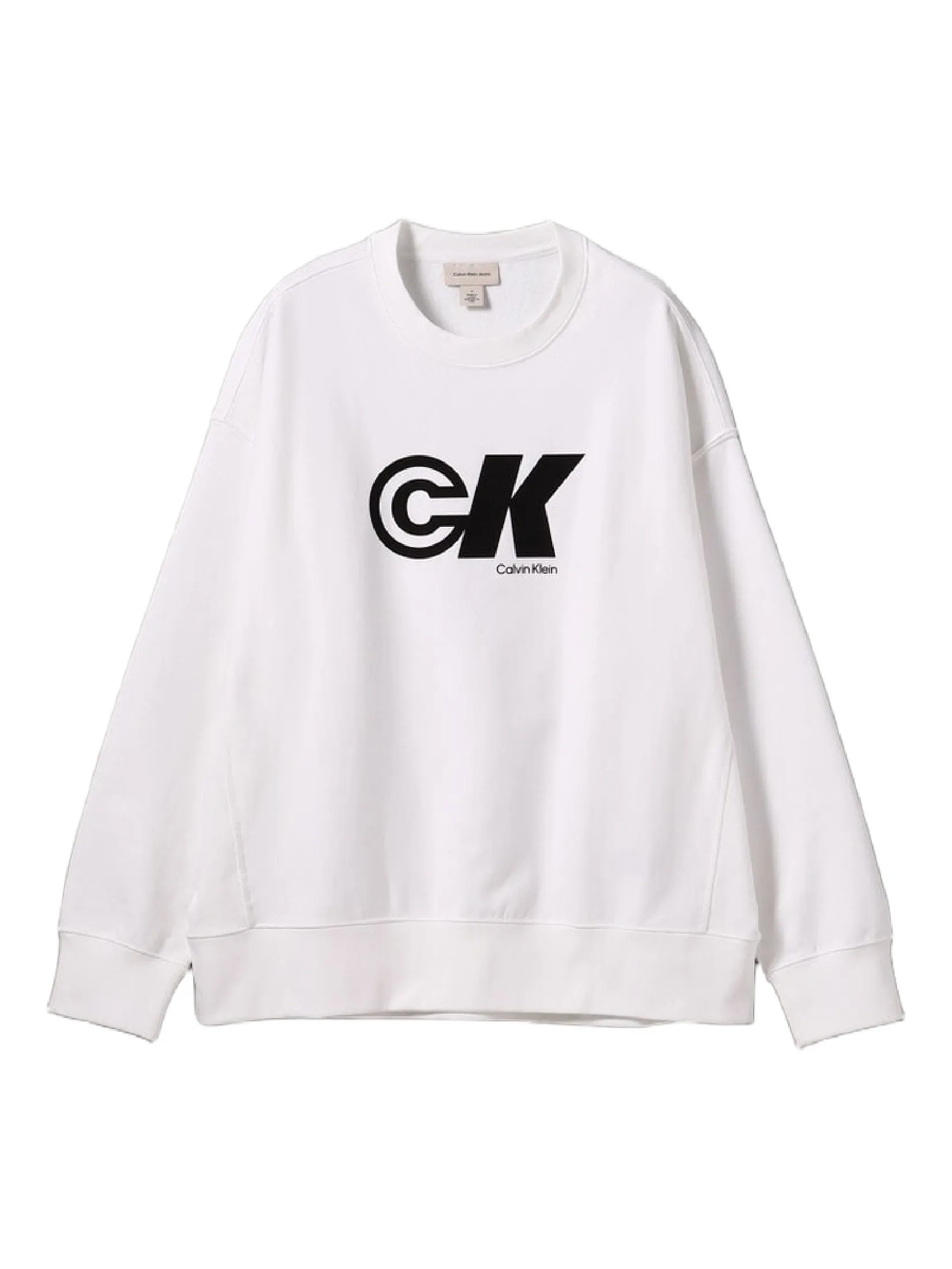 CALVIN KLEIN Men s Relaxed Graphic Logo Sweatshirt White